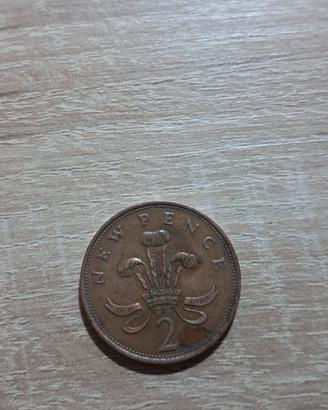 moneta  2 new pence  anno 1980
