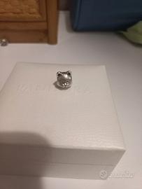 Charm per bracciale Pandora Gatto curioso argento