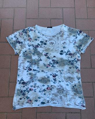 T-shirt RickyRich fantasia floreale – taglia XL