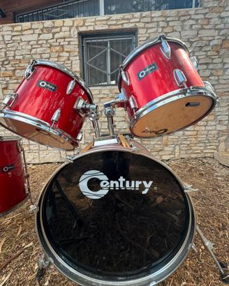 Batteria Century rossa – set completo