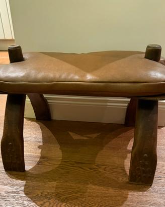 Sgabello Pouf Vintage “sella di cammello”