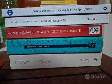 Lotto 5 libri (società, cultura, scienza)