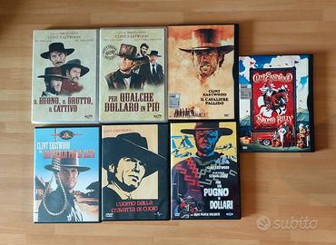 Western con Clint Eastwood lotto 7 dvd