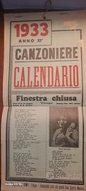 calendario del 1933