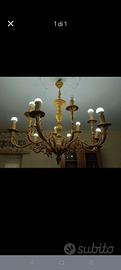lampadario ottone 
