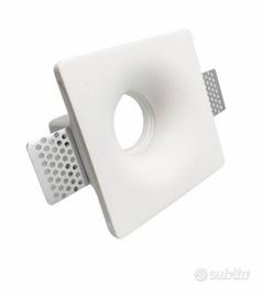 Faretti ceramici porta led incasso cartongesso