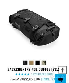 Borsa Mosko Moto Backcountru 40L