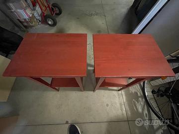 Cassettiera e Comodini Ikea Hemnes Colore Rosso