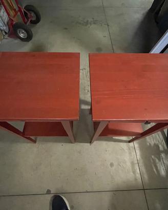 Cassettiera e Comodini Ikea Hemnes Colore Rosso