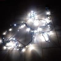 Lampadine natalizie  da esterno bianche mt 5