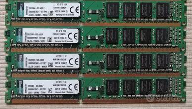 MEMORIE RAM DDR3 DA 8GB 4GB 2GB 1GB