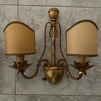 coppia di applique in fusione / lampade da parete