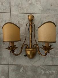 coppia di applique in fusione / lampade da parete