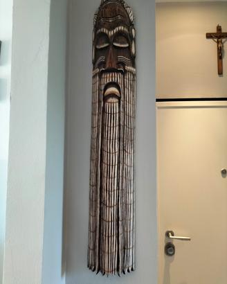 Maschera decorativa legno