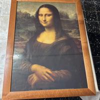 Quadro LA GIOCONDA Monnalisa stampa con telaio