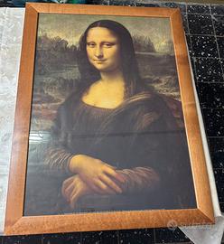 Quadro LA GIOCONDA Monnalisa stampa con telaio