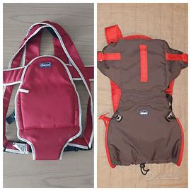2 marsupi CHICCO pari al nuovo, portata 9 kg