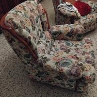  coppia poltrone in legno massiccio  anni 40