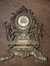 orologio da tavolo zervith de luxe in ottone