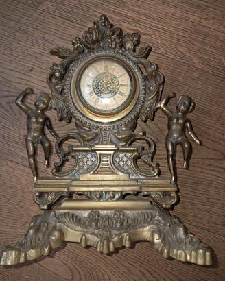 orologio da tavolo zervith de luxe in ottone