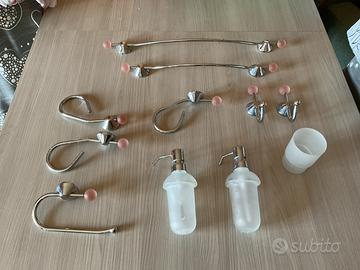 Set bagno porta asciugamano e porta sapone