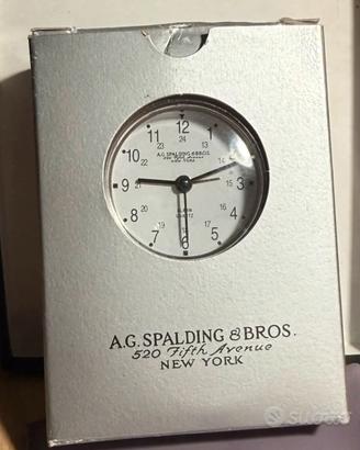 A.G.SPALDING & BROS OROLOGIO SVEGLIA DA VIAGGIO