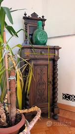 mobiletto a colonna in legno fine '800