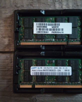 2GB 2 x 1GB RAM SODIMM PC Notebook