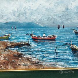 Dipinto - Paesaggio marino 