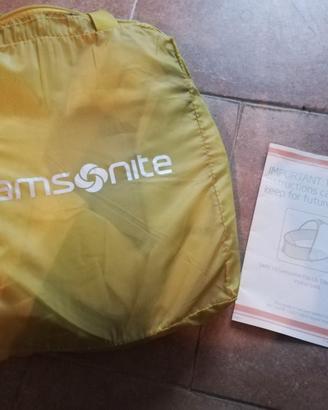 Culla pop‑up Samsonite con borsa e istruzioni