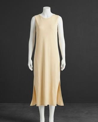 Abito lungo smanicato H&M Basics color crema