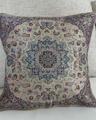 Federa cuscino in pura seta naturale 100% ricamato