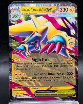 Carta Pokemon Mega Manectric Ex 050/132 RR Megaev