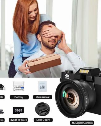 Fotocamera digitale 4K, fotocamera da 56MP