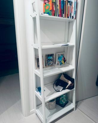 Libreria a piani bianca