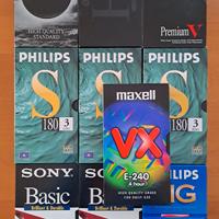 Video cassette VHS vergini