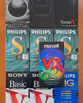 Video cassette VHS vergini
