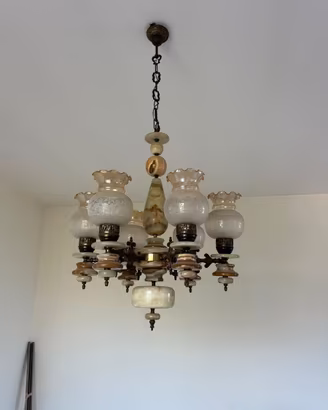 LAMPADARIO IN ONICE