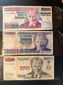 3 banconote turche