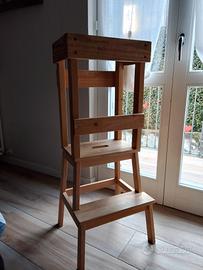 alzatina in legno per bambini 