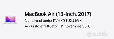 Macbook  schermo danneggiato