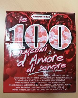 cofanetto 100 canzoni d'amore