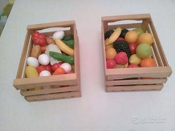Frutta e verdura in cassette