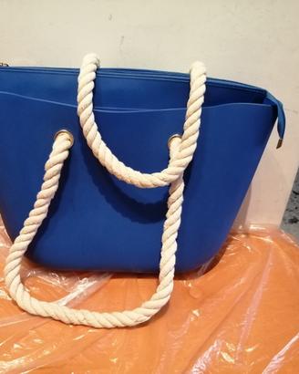 Borsa Blue elettrico