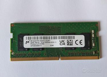 Micron RAM SODIMM DDR4 3200 4GB