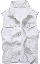 Gilet in Jeans Denim Giacca Panciotto tg. S