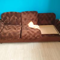 Divano anni '70 con telaio letto