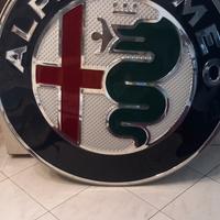 insegna luminosa alfa romeo  diametro 120 