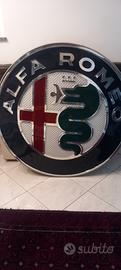 insegna luminosa alfa romeo  diametro 120 
