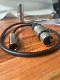 Cavi mini XLR maschio a XLR fem + adattatori VXLR